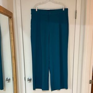 Teal Women's Wide-Leg Dress Pants